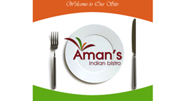 Pixel Design Portfolio, Aman’s Indian Bistro
